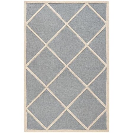 Safavieh Cambridge Hand Tufted Accent RugSilver & Ivory 2 x 3 ft. CAM136D-2